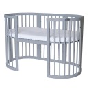 Βρεφικό Κρεβατάκι Smart Bed 9 σε 1 Γκρι Round Ingvart