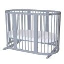 Βρεφικό Κρεβατάκι Smart Bed 9 σε 1 Γκρι Round Ingvart