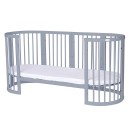 Βρεφικό Κρεβατάκι Smart Bed 9 σε 1 Γκρι Round Ingvart