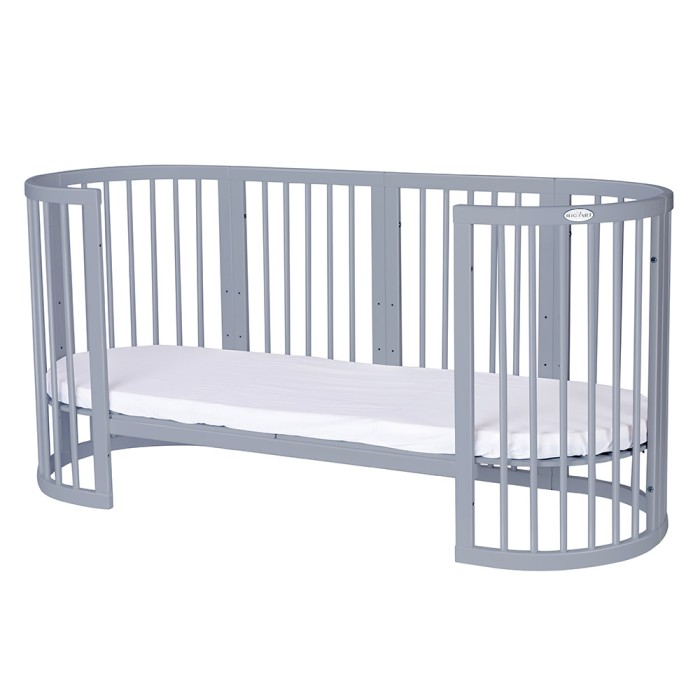 Βρεφικό Κρεβατάκι Smart Bed 9 σε 1 Γκρι Round Ingvart