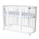 Βρεφικό Κρεβατάκι Smart Bed 9 σε 1 Λευκό Round Ingvart
