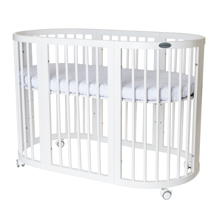 Βρεφικό Κρεβατάκι Smart Bed 9 σε 1 Λευκό Round Ingvart