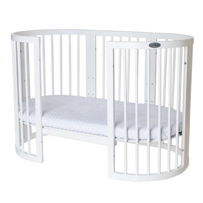 Βρεφικό Κρεβατάκι Smart Bed 9 σε 1 Λευκό Round Ingvart