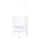 Βρεφικό Κρεβατάκι Smart Bed 9 σε 1 Λευκό Round Ingvart