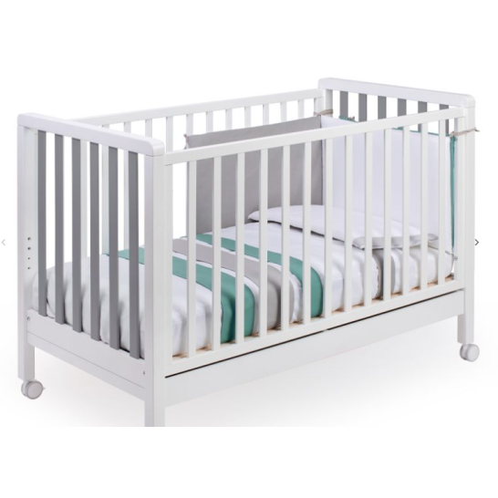 Βρεφικό Κρεβάτι  Astrid Bianco - Grigio Pali