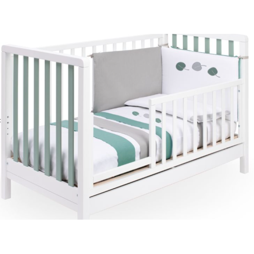Βρεφικό Κρεβάτι  Astrid Bianco - Grigio Pali