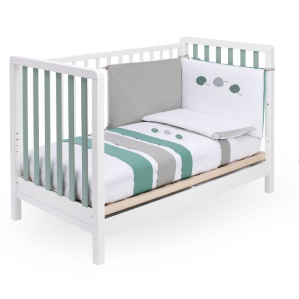 Βρεφικό Κρεβάτι  Astrid Bianco - Grigio Pali