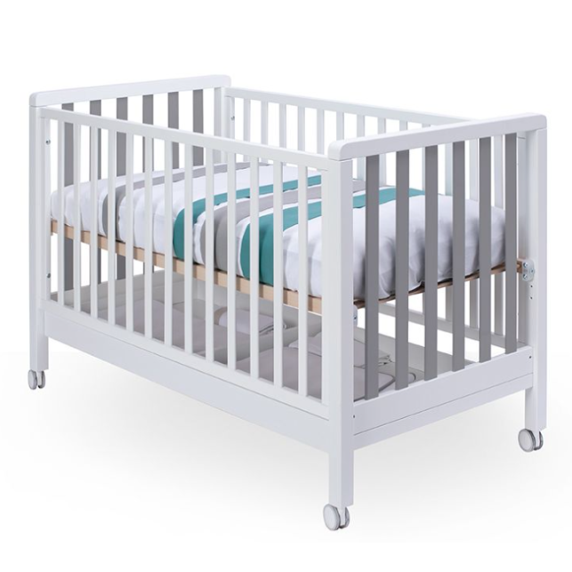 Βρεφικό Κρεβάτι  Astrid Bianco - Naturale Pali