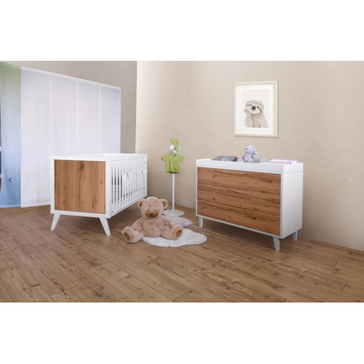 Βρεφικό Κρεβάτι  Lab 33 White - Biscuit PALI