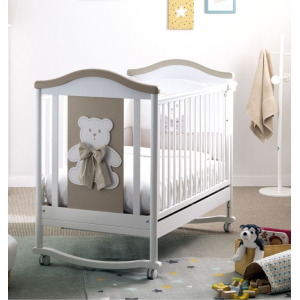 Βρεφικό κρεβάτι  Lillo B Bianco - Tortora PALI