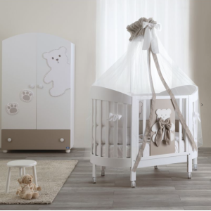 Βρεφικό κρεβάτι  Lillo B Ovale Bianco PALI