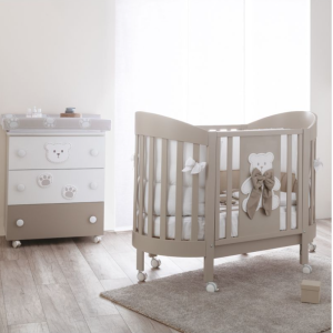 Βρεφικό κρεβάτι  Lillo B Ovale Tortora PALI