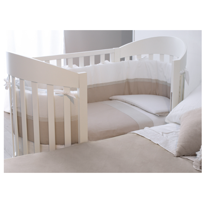 Βρεφικό κρεβάτι  Lillo B Ovale Tortora PALI