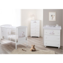 Βρεφικό κρεβάτι Lulu Bianco/Tortora Pali