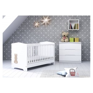 Βρεφικό Κρεβάτι Μετατρεπόμενο Σε Προεφηβικό Rabbit Casababy