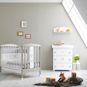 Βρεφικό Κρεβάτι Pali Birillo Λευκό/Μπεζ