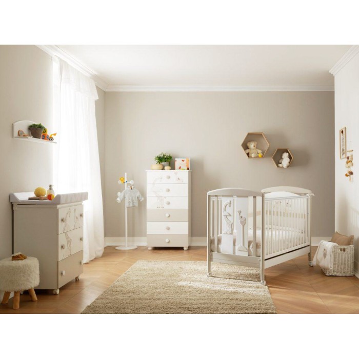 Βρεφικό Κρεβάτι  Savana  Λευκό - Μπεζ Pali