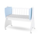 Βρεφικό Ξύλινο Λίκνο First Dreams White/ Baby Blue New Lorelli