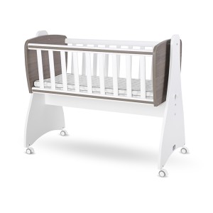 Βρεφικό Ξύλινο Λίκνο First Dreams White/Coffee Lorelli