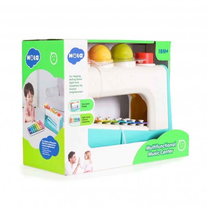 Βρεφικό Ξυλόφωνο Multifunctional Music Center HE792700 Hola Βρεφικό Ξυλόφωνο Multifunctional Music Center HE792700 Hola