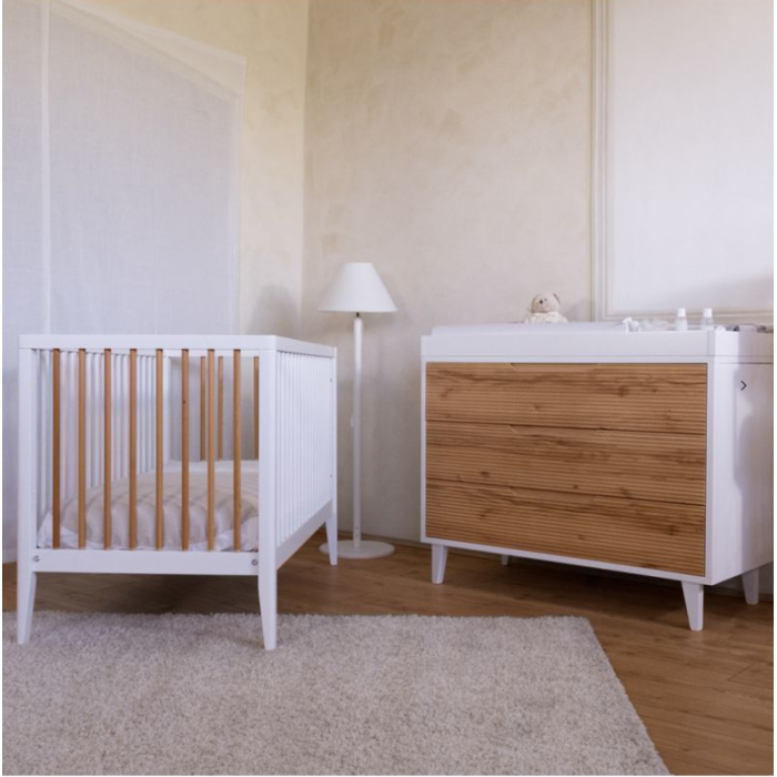 Βρεφικό Λίκνο + Κούνια LAB 23 White - Biscuit PALI