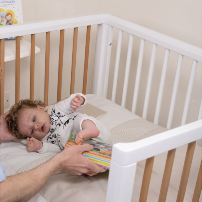 Βρεφικό Λίκνο + Κούνια LAB 23 White - Biscuit PALI