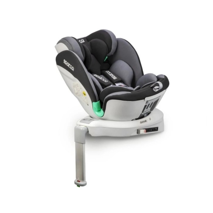 Βρεφικό Παιδικό Κάθισμα Αυτοκινήτου 40-135cm Sparco  Isofix + Πόδι Στήριξης Black/Grey