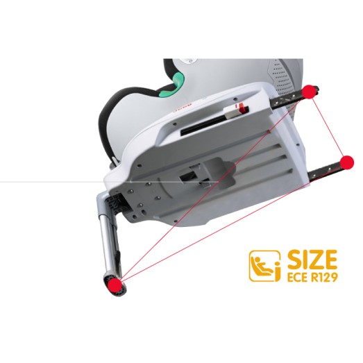 Βρεφικό Παιδικό Κάθισμα Αυτοκινήτου 40-135cm Sparco  Isofix + Πόδι Στήριξης Black/Grey