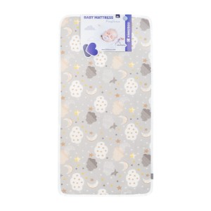 Βρεφικό Στρώμα Fantasia 60x120x9cm Σύννεφα Γκρι Kikka Boo