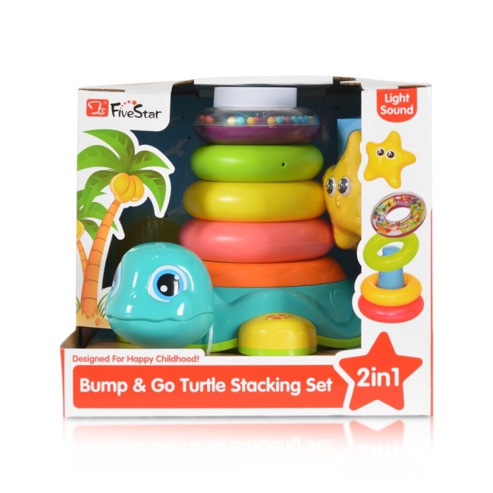 Βρεφικοί Κρίκοι Ταξινόμησης Stackable Rings Turtle 35397 Moni