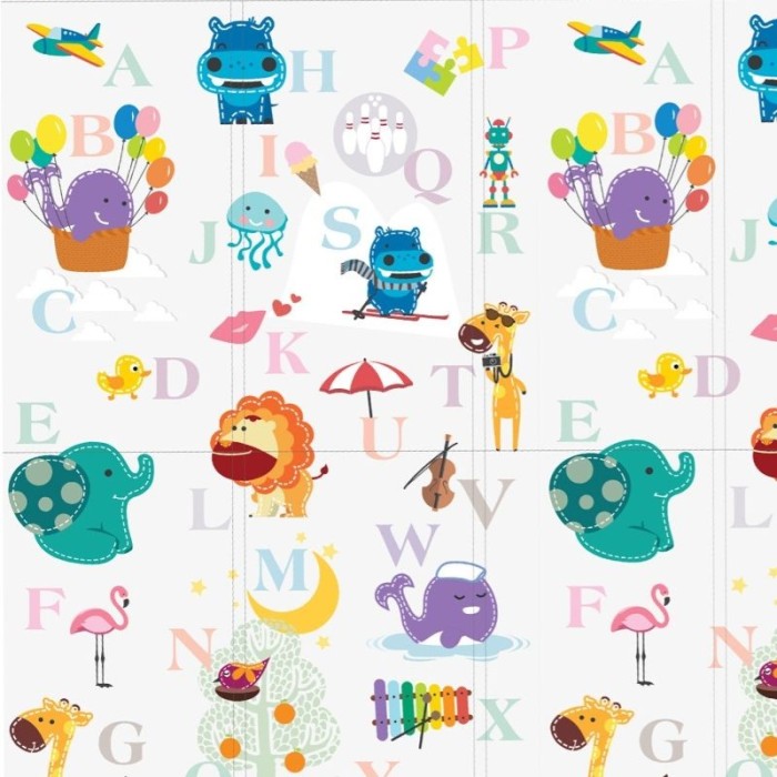 Αδιάβροχο Χαλί Δραστηριοτήτων 2 όψεις  ABC 200 X 150 X 1cm Marcus & Marcus