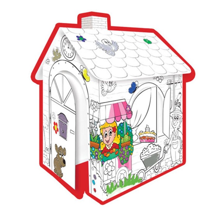Χάρτινο Σπιτάκι Ζωγραφικής 10721 Mochtoys