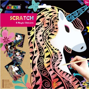 Χειροτεχνίες Scratch Magic Unicorn Head Avenir