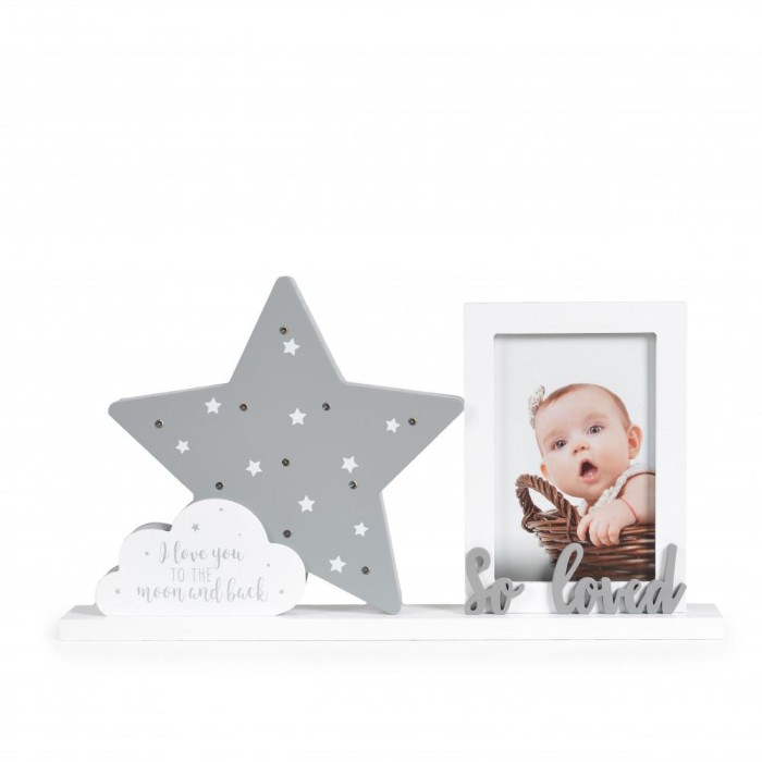 Ξύλινη Αναμνηστική Κορνίζα Με Φωτάκι Cangaroo