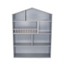 Ξύλινη Βιβλιοθήκη Κουκλόσπιτο Γκρι Jabadabado Ξύλινη Βιβλιοθήκη Κουκλόσπιτο Γκρι Jabadabado