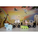 Ξύλινο Φορτηγάκι Με Άγρια Ζώα Jabadabado Ξύλινο Φορτηγάκι Με Άγρια Ζώα Jabadabado