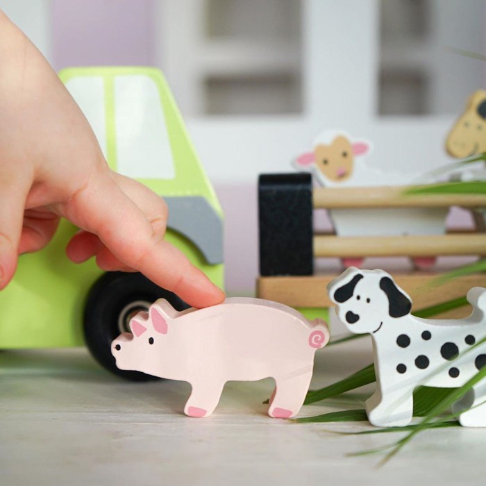 Ξύλινο Φορτηγάκι Μεταφοράς Ζώων Jabadabado Ξύλινο Φορτηγάκι Μεταφοράς Ζώων Jabadabado