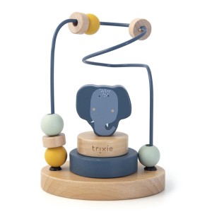 Ξύλινο Παιχνίδι Λαβύρινθος Με Χάντρες Mrs Elephant Trixie