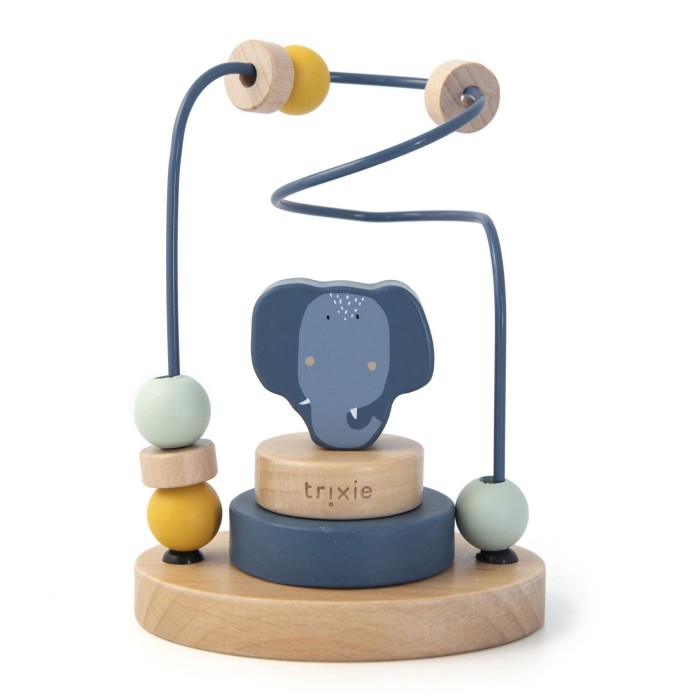 Ξύλινο Παιχνίδι Λαβύρινθος Με Χάντρες Mrs Elephant Trixie Ξύλινο Παιχνίδι Λαβύρινθος Με Χάντρες Mrs Elephant Trixie