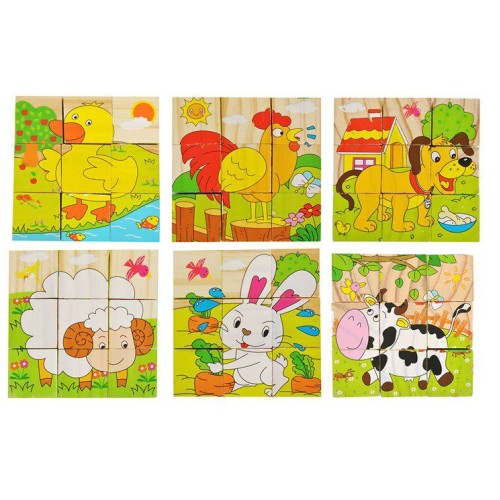 Ξύλινο Παζλ Κύβων 6157 Ξύλινο Παζλ Κύβων 6157