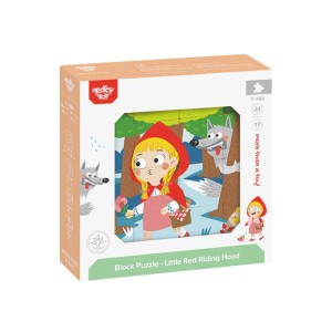 Ξύλινο Παζλ Κύβων Little Red Riding Hood TF456 Tooky Toy Ξύλινο Παζλ Κύβων Little Red Riding Hood TF456 Tooky Toy