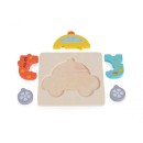 Ξύλινο Πάζλ Αστυνομικό Αυτοκίνητο 033 Moni