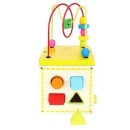 Ξύλινος Εκπαιδευτικός Κύβος Με Ρολόι Ξύλινος Εκπαιδευτικός Κύβος Με Ρολόι