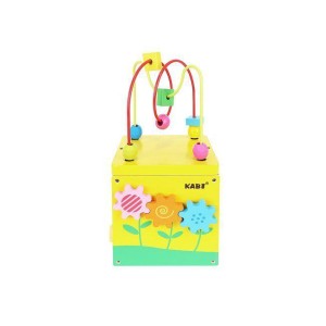 Ξύλινος Εκπαιδευτικός Κύβος Με Ρολόι Ξύλινος Εκπαιδευτικός Κύβος Με Ρολόι