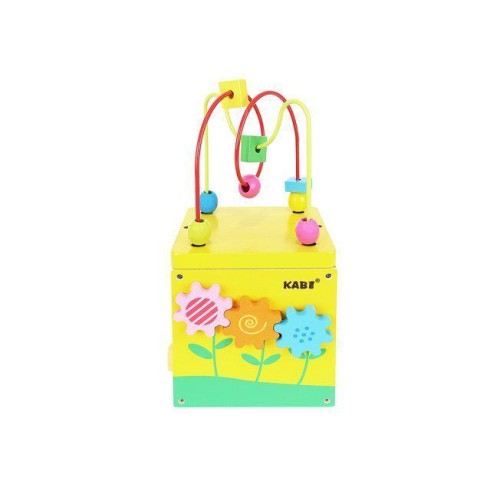 Ξύλινος Εκπαιδευτικός Κύβος Με Ρολόι Ξύλινος Εκπαιδευτικός Κύβος Με Ρολόι