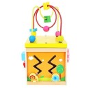 Ξύλινος Εκπαιδευτικός Κύβος Με Ρολόι Ξύλινος Εκπαιδευτικός Κύβος Με Ρολόι