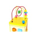 Ξύλινος Εκπαιδευτικός Κύβος Με Ρολόι Ξύλινος Εκπαιδευτικός Κύβος Με Ρολόι