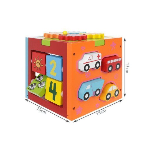 Ξύλινος Εκπαιδευτικός Κύβος Ξύλινος Εκπαιδευτικός Κύβος