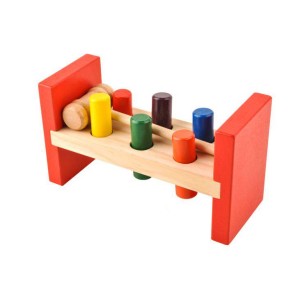 Ξύλινος Πάγκος Με Καρφώματα & Σφυράκι