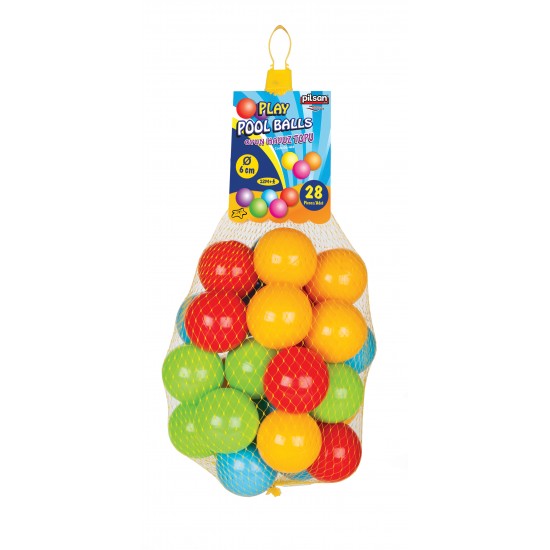 Χρωματιστά Μπαλάκια Play Pool Balls 28τμχ Pilsan 06404